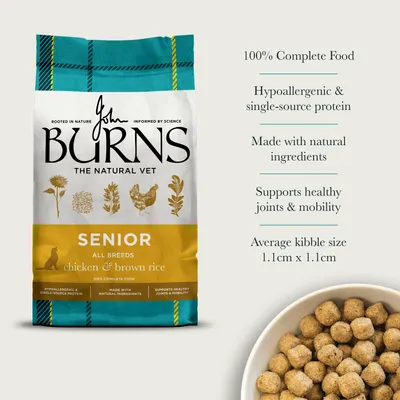 Burns Senior Original - Chicken & Brown Rice - 12kg Burns Senior Original - Chicken & Brown Rice - 12kg