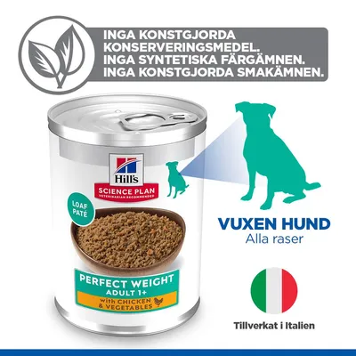 Hill's Science Plan Adult 1+ Perfect Weight Chicken & Vegetables