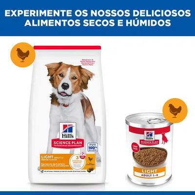 Hill's Science Plan Adult 1-6 Light Medium com frango