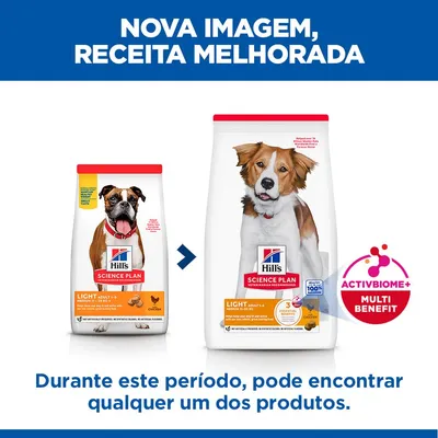 Hill's Science Plan Adult 1-6 Light Medium com frango