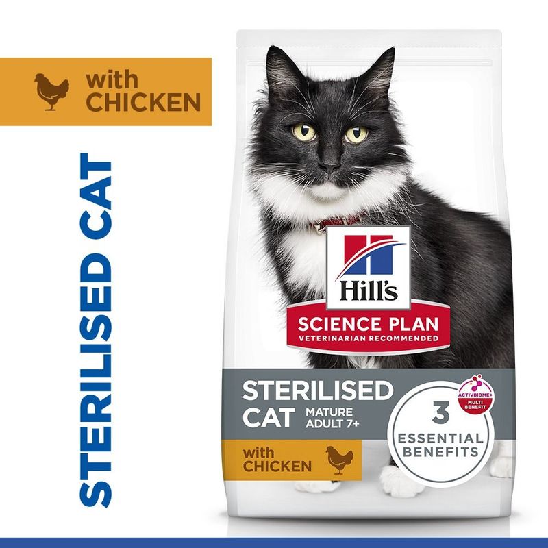 Hill's Science Plan Sterilised Cat Mature Adult 7+ с пиле