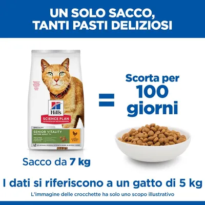 Hill's Science Plan Senior Vitality Mature Adult 7+ Pollo & Riso