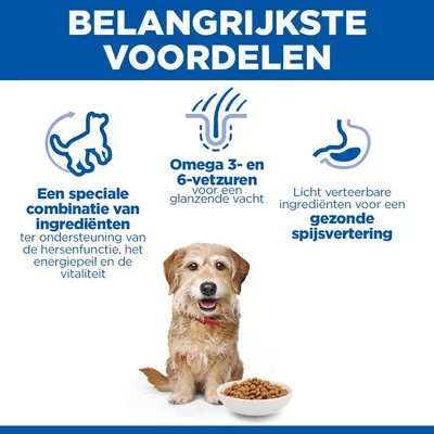 Hill's Science Plan Senior Vitality Mature Adult 7+ Small & Mini met Kip