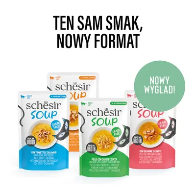 Schesir Cat Soup, zupa dla kota, 12 x 40 g