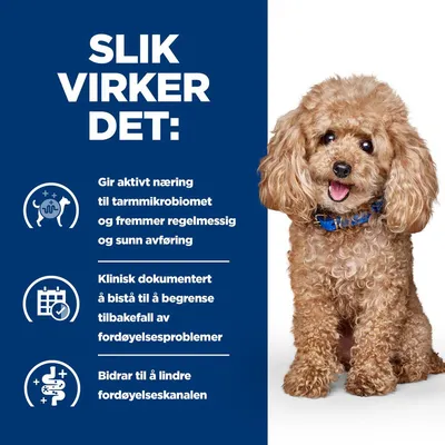Hill's Prescription Diet Gastrointestinal Biome Mini Hundemat med kylling Hill's Prescription Diet Gastrointestinal Biome Mini Hundemat med kylling