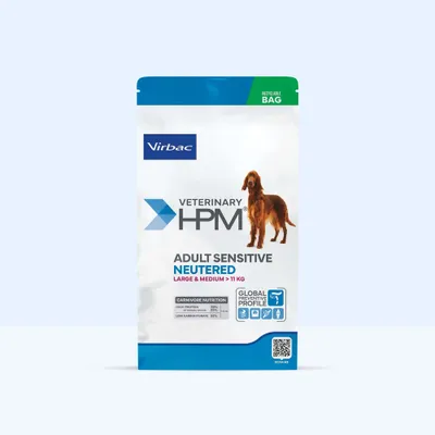 Virbac Veterinary HPM Adult Sensitive Neutered Dog Large & Medium - 12 kg