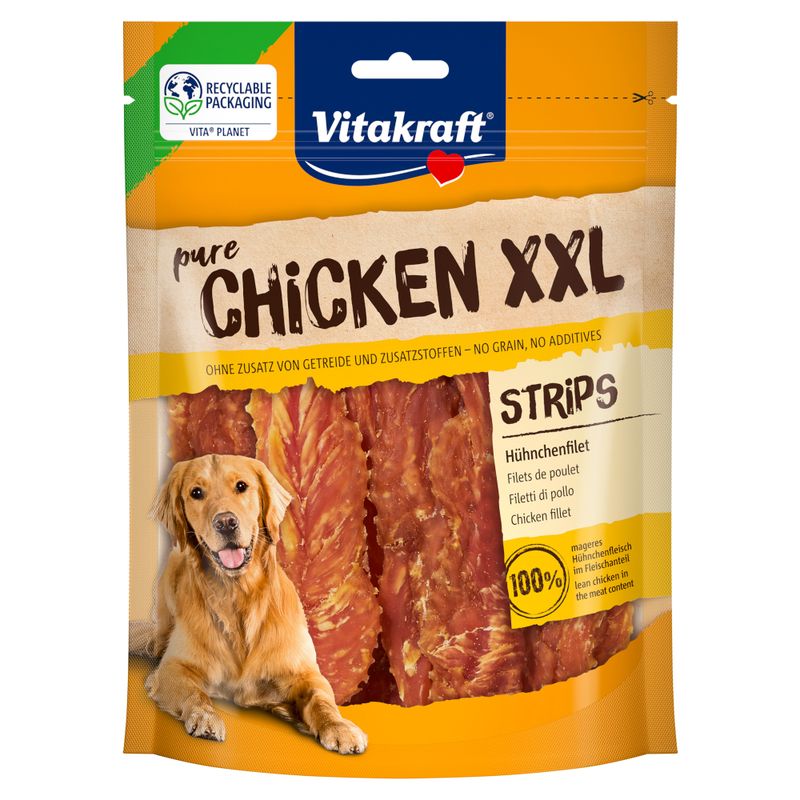 Vitakraft Pure Chicken XXL Strips csirkefilé