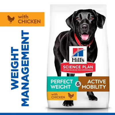 Hill's Science Plan Adult Perfect Weight & Active Mobility Large s piščancem