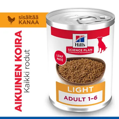 Hill's Science Plan Adult 1-6 Light Chicken 6 x 370 g Hill's Science Plan Adult 1-6 Light Chicken 6 x 370 g