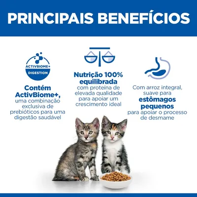 Hill's Science Plan Perfect Digestion Kitten <1 frango e arroz integral
