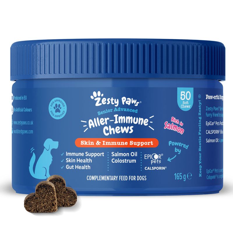 Zesty Paws Senior Aller-Immune Chews - Salmon