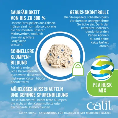 Catit Go Natural! Pea + Bentonite Vanilla