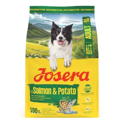 3 kg Josera droogvoer voor honden + Josera hondensnack gratis! - Adult Zalm & aardappel 3 kg