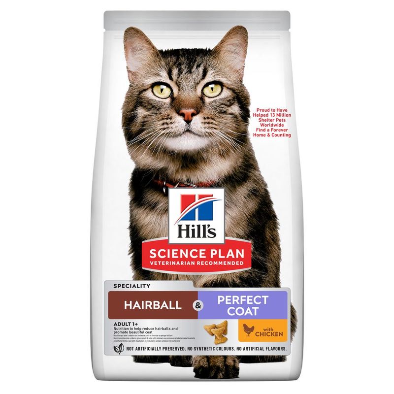 Hill's Science Plan Hairball & Perfect Coat Adult Kip