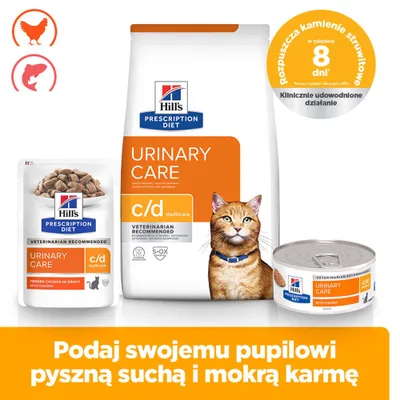 Hill's Prescription Diet c/d Multicare Urinary Care, kurczak w sosie Hill's Prescription Diet c/d Multicare Urinary Care, kurczak w sosie