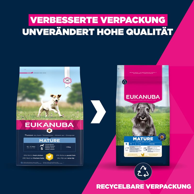 Eukanuba Premium Nutrition Mature Small Breed Huhn