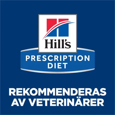 Hill's Prescription Diet. Rekommenderas av veterinärer. Hill's Prescription Diet. Rekommenderas av veterinärer.