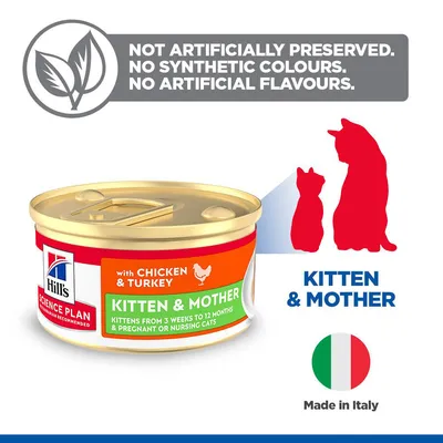 Hill's Science Plan Kitten & Mother Tender Mousse with Chicken & Turkey
