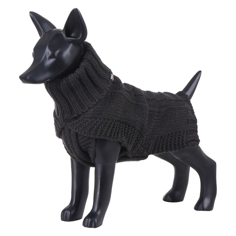 Rukka Wooly kötött kutyapulóver, sötétszürke