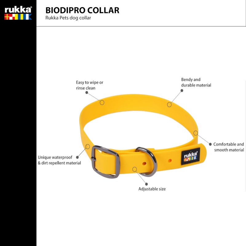 Rukka Biodipro Halsband, gelb