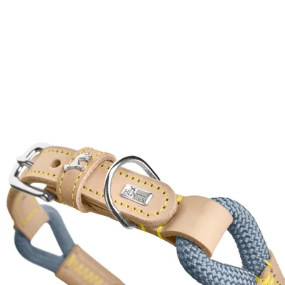 HUNTER Malia, zgardă pentru câini, culoare albastru/natur