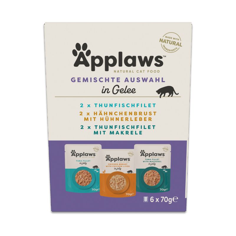 Sparpaket Applaws Pouch in Jelly Mix 24 x 70 g
