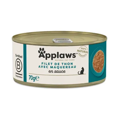 Lot économique Applaws Cat en sauce 24 x 70 g Lot économique Applaws Cat en sauce 24 x 70 g