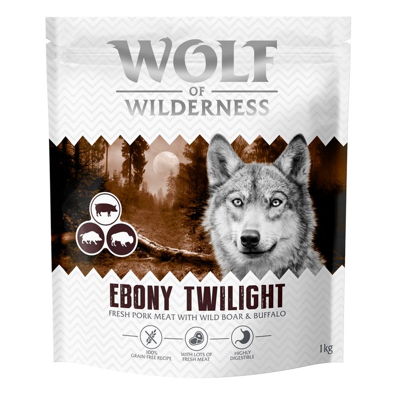 Wolf of Wilderness "Ebony Twilight" Wildschwein & Büffel - getreidefrei