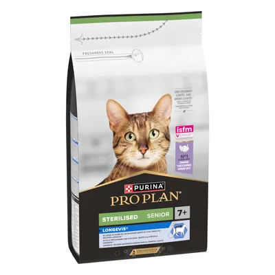 PURINA PRO PLAN Sterilised Senior 7+ Longevis kalkkuna