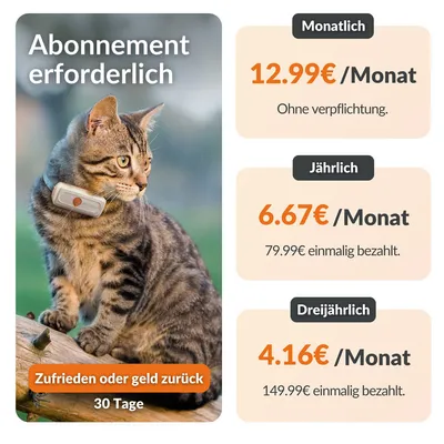 Weenect Haustier GPS Tracker XS für Katzen