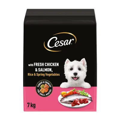 Cesar Adult with Chicken, Salmon & Vegetables