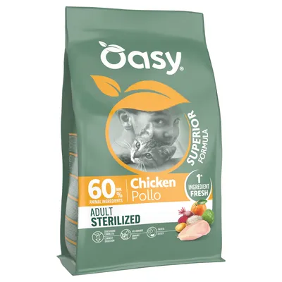 Oasy Dry Cat Superior Adult Sterilized с пиле