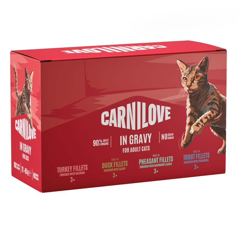 Ekonomipack: Carnilove Cat i portionspåse 24 x 85 g
