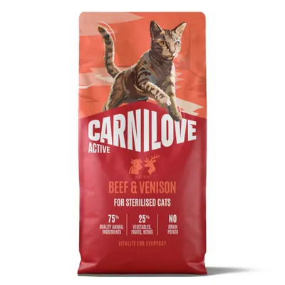 Carnilove Active Beef & Venison for Sterilised Cats