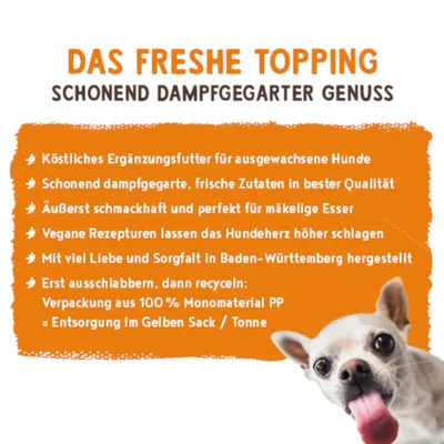 Freshe Schnauze Topping - 200 g Sonnig Gelbes Ackergemüse