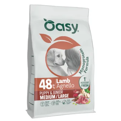 Oasy Puppy & Junior Medium/Large с агнешко