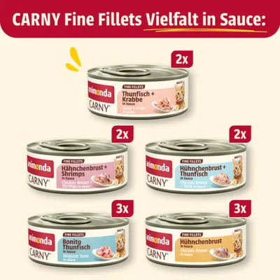 animonda Carny Adult Fijne Filets in Saus 12 x 60 g