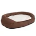 Panier Memory ovale, marron pour chien