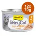 Sparpaket GimCat ShinyCat Filet in Brühe 12 x 70 g