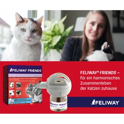 FELIWAY FRIENDS – для гармоничного сосуществования кошек дома. Стартовый набор с испарителем и флаконом на 30 дней.