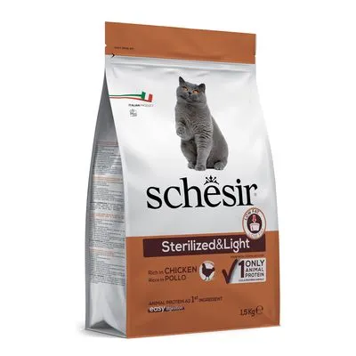 Schesir Sterilized & Light kattenvoer