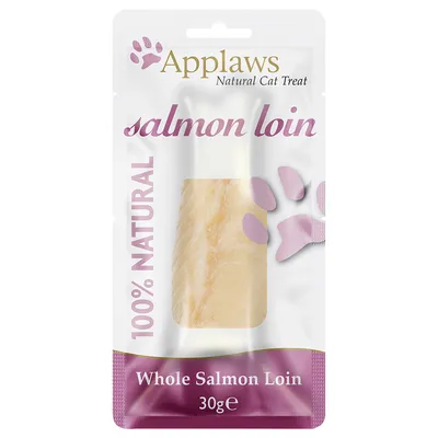 Applaws Natural лакомство для кошек, 100% натуральное, цельное филе лосося, 30 г.