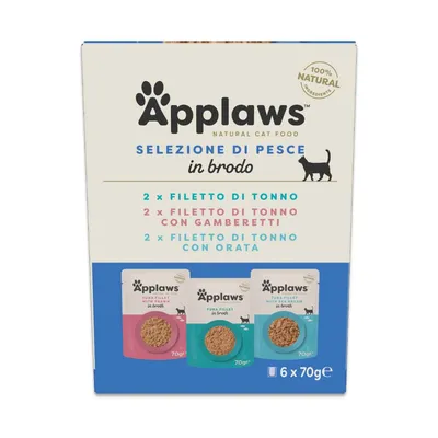 Set prova! Applaws Buste in Brodo 6 x 70 g