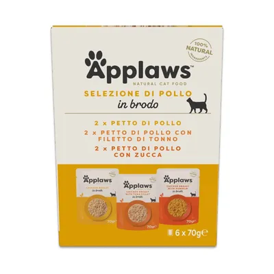 Applaws Buste in Brodo Pacco misto 6 x 70 g