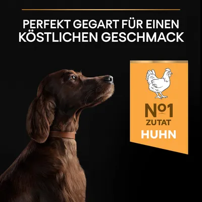Perfekt gegart für köstlichen Geschmack. Nr. 1 Zutat: Huhn.