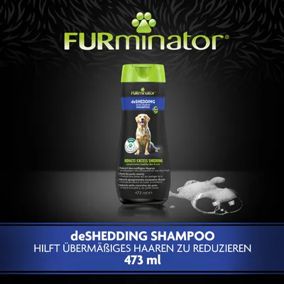 FURminator deShedding Shampoo, hilft übermässiges Haaren zu reduzieren, 473 ml.
