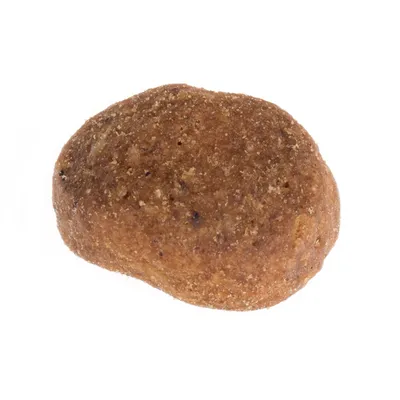 Croquette individuelle de forme ovale, couleur brun clair, sans marque ni texte visible, présentée sur fond blanc.