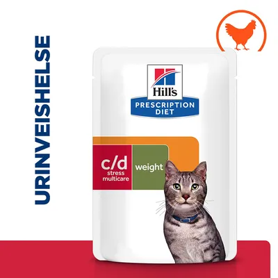 Hill's Prescription Diet c/d Urinary Stress + Metabolic med kylling
