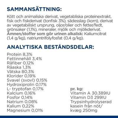 Hill's Prescription Diet c/d Multicare Stress Ragout med tunfisk og grønnsaker