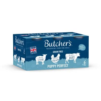 Butcher's Grain Free Puppy Perfect 6 x 400g - Mixed Pack Butcher's Grain Free Puppy Perfect 6 x 400g - Mixed Pack